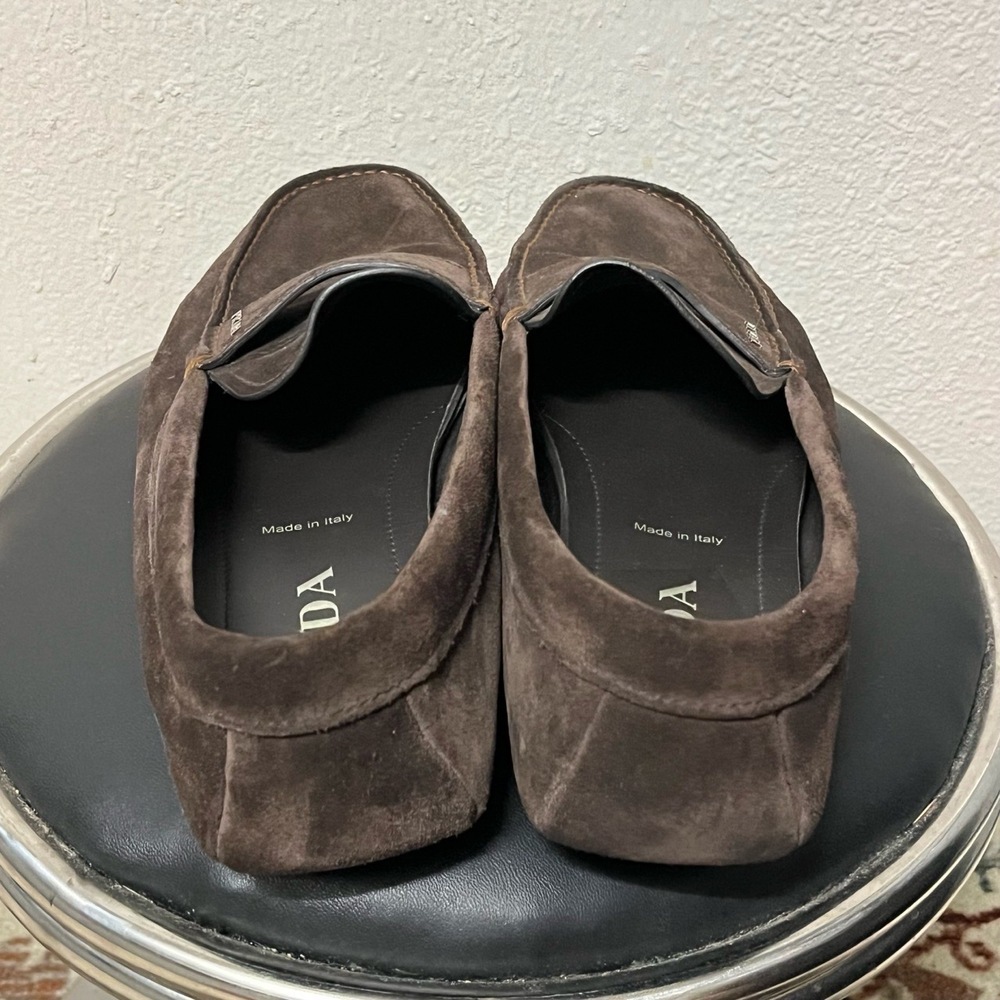 Prada Mens Penny Loafers Moccasins Business Leather Shoes 2DD158 UK 7.5 US 8.5 - Picture 15 of 16